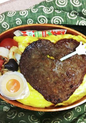 高校生男児弁当　旦那作　曲げわっぱ-レシピのメイン写真
