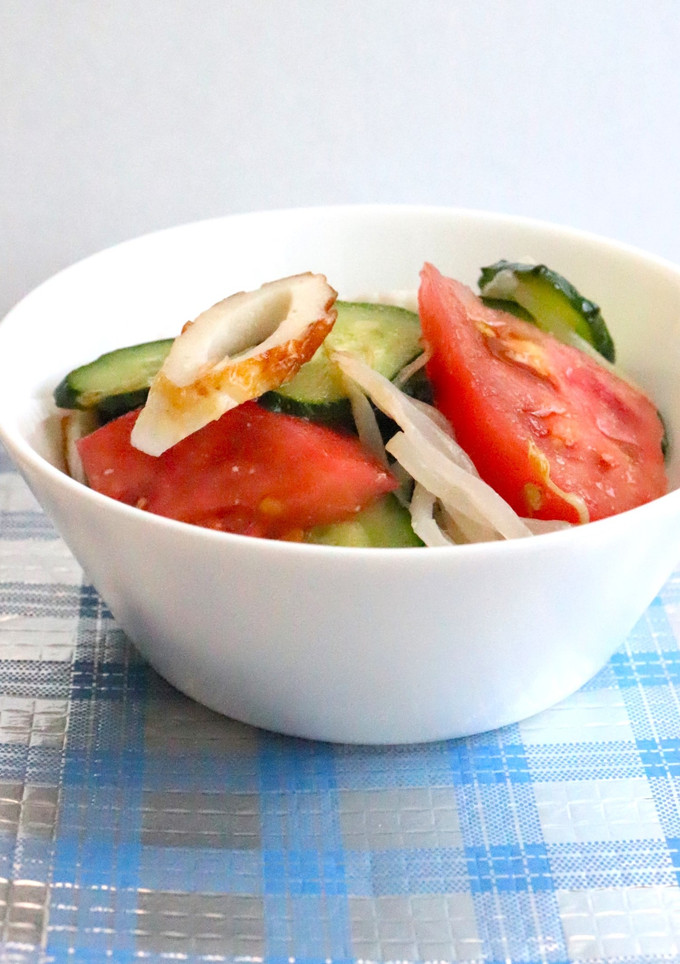 美味★塩麹と赤梅酢で野菜とちくわの酢の物-レシピのメイン写真