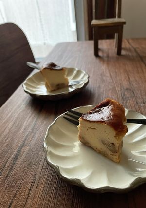 キャラメルと胡桃のバスクチーズケーキ-レシピのメイン写真