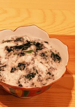 金時草と長芋の酢の物。-レシピのメイン写真
