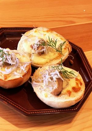 干し椎茸の糠漬けアレンジ。チーズトースト-レシピのメイン写真