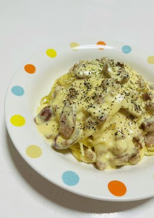 ウインナーのカルボナーラ-レシピのメイン写真