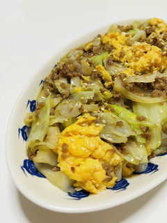 挽肉とキャベツのオイスター炒め-レシピのメイン写真