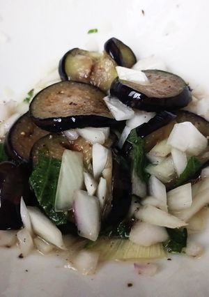 焼きナスと玉葱（と大葉）のマリネ-レシピのメイン写真