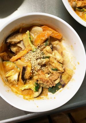 肉無チクワさっぱり洋風親子丼味野菜炒め-レシピのメイン写真