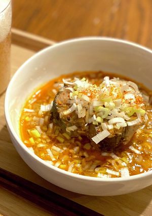 【簡単】一度で二度美味しい　旨辛サバ缶-レシピのメイン写真