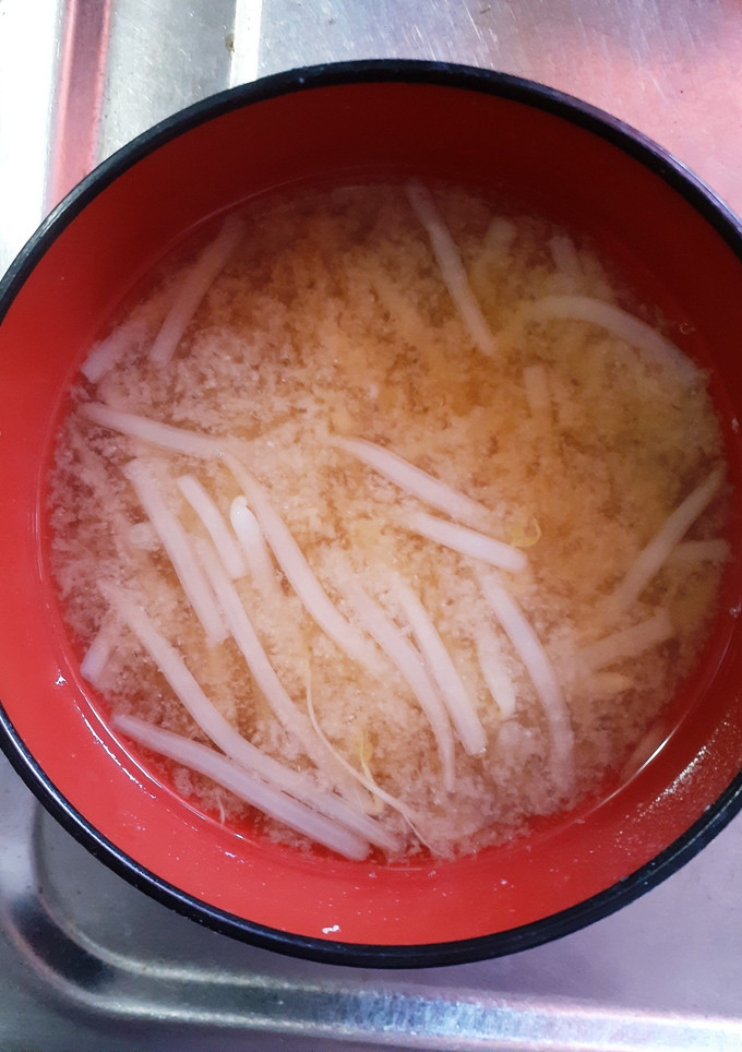 とっても簡単★もやしのお味噌汁-レシピのメイン写真