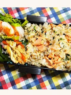 鮭ごはんのお弁当-レシピのメイン写真
