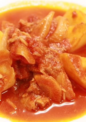じゃがいもとツナのトマト煮込み♪-レシピのメイン写真