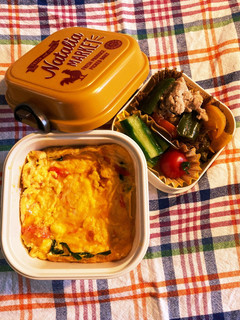 JK弁当 カニ玉と胡瓜の塩こんぶ和え-レシピのメイン写真