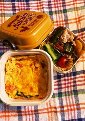 JK弁当　カニ玉と胡瓜の塩こんぶ和え-レシピのメイン写真