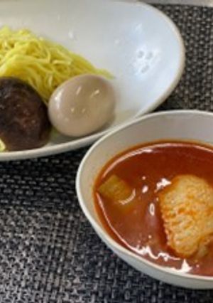 ベーススープから作る！トマトつけ麺-レシピのメイン写真