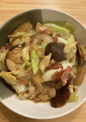 キャベツと椎茸のプロバンス風炒め-レシピのメイン写真