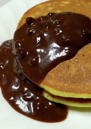 チョコあんこソースのホットケーキ-レシピのメイン写真