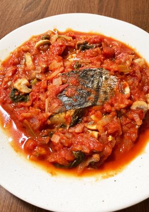 鰆(さわら)のトマト煮込み-レシピのメイン写真