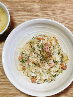 簡単!バター香る老兵流ピラフ-レシピのメイン写真