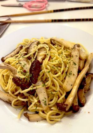 キノコたっぷりパスタ-レシピのメイン写真