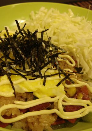 お好み焼きめし-レシピのメイン写真