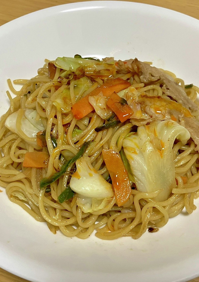 栗皮名物「栗皮赤焼きそば」-レシピのメイン写真