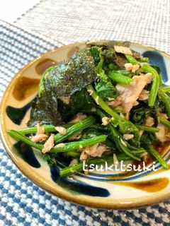 ほうれん草のツナ海苔和え-レシピのメイン写真
