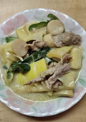 タケノコの和風グリーンカレー-レシピのメイン写真