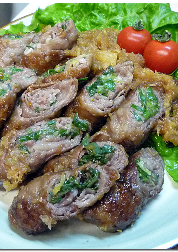 牛肉ネギ巻き ♪ 大根おろし ♪ 焼き-レシピのメイン写真