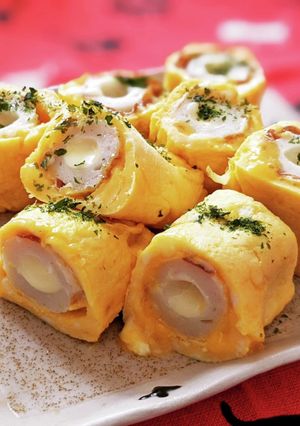 おつまみ！お弁当に♪チーちくの卵巻き☆-レシピのメイン写真