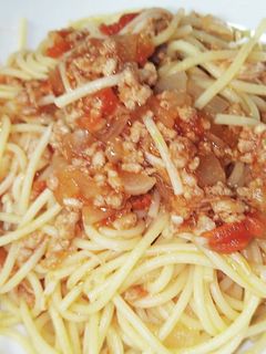トマトミートパスタ-レシピのメイン写真