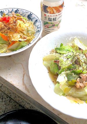 塩麹でレタス＆豚バラのささっと炒め-レシピのメイン写真