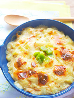 ほっこり甘い♡そら豆の豆乳ツナグラタン-レシピのメイン写真