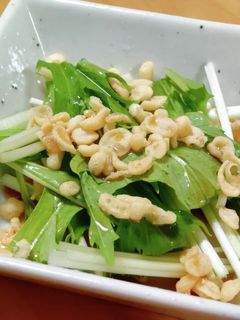 水菜のたぬき-レシピのメイン写真