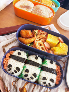 二段弁当も朝飯前!可愛いパンダ弁当!-レシピのメイン写真