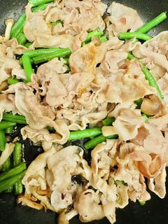 シンプル美味!いんげんと豚バラ肉の炒め物-レシピのメイン写真