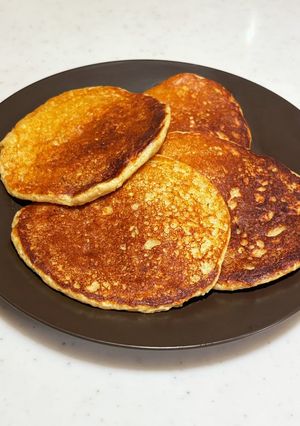 ふわとろ！オートミールパンケーキ-レシピのメイン写真