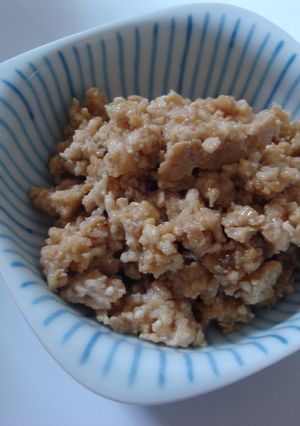 ベタつかない❤おべんとう用とりそぼろ-レシピのメイン写真