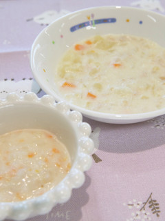 鶏ひき肉と野菜のミルク煮【子育て支援課】-レシピのメイン写真