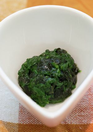 ほうれん草の海苔和え【子育て支援課】-レシピのメイン写真