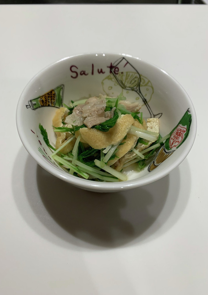 豚肉と油揚げ・水菜のハリハリ煮★簡単-レシピのメイン写真