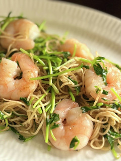 海老と豆苗の焼きそば(蝦子麺)-レシピのメイン写真