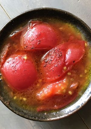 トマトのスープアヒージョ-レシピのメイン写真