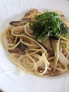 ピクルスの漬け汁で大葉とナスのスパゲティ-レシピのメイン写真