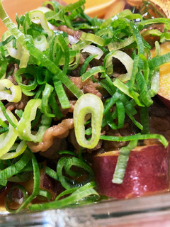 さつまいもと牛肉の甘辛煮-レシピのメイン写真
