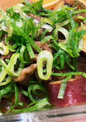 さつまいもと牛肉の甘辛煮-レシピのメイン写真
