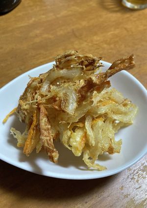 美味★にんにく入り玉ねぎのかき揚げ-レシピのメイン写真