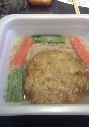 レンチンでお手軽ラーメン11イカ天ネギ-レシピのメイン写真