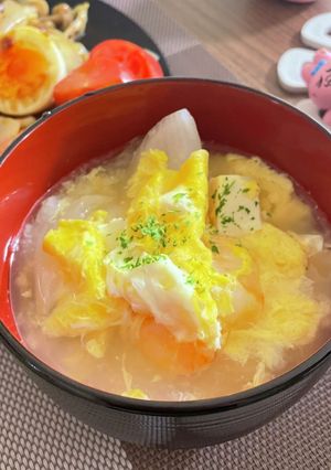 ふわっふわエビ卵スープ♪5/20-レシピのメイン写真