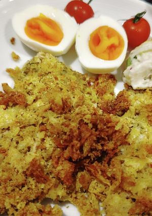 鯵のパン粉焼き（カレー風味）-レシピのメイン写真
