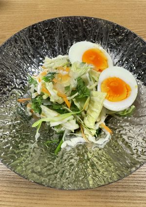 美味しい!お酢とははつゆでパクチーサラダ-レシピのメイン写真