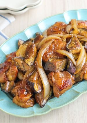 鶏肉となすのバルサミコ甘酢炒め-レシピのメイン写真