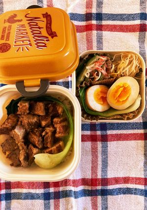 JK弁当　魯肉飯&カニかま胡瓜の酢の物-レシピのメイン写真